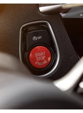 AutoTecknic Red Start Stop Button BMW F85 X5M | F86 X6M 2015-2019                                     - ATK-BM-0125-RD - Image 3