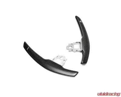 Auto Tecknic Competition Shift Paddles Satin Carbon with White Indicator for BMW F85 X5M F86 X6M 2015-2018 - ATK-BM-0164-MC-W