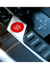 Auto Tecknic Red Start Stop Button Satin Red for BMW G20 G21 3-Series 2019-2025                                     - ATK-BM-0225-SR - Image 2