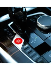 Auto Tecknic Red Start Stop Button Satin Red for BMW G20 G21 3-Series 2019-2025                                     - ATK-BM-0225-SR - Image 3