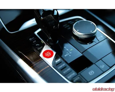 Auto Tecknic Red Start Stop Button Satin Red for BMW G20 G21 3-Series 2019-2025 - ATK-BM-0225-SR