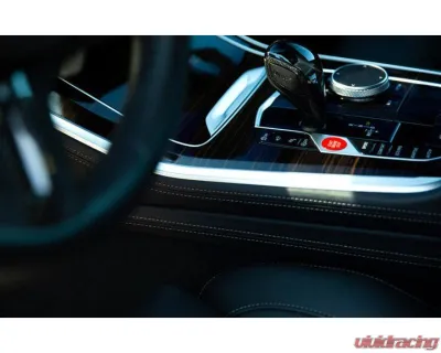 Auto Tecknic Red Start Stop Button Satin Red for BMW G20 G21 3-Series 2019-2025 - ATK-BM-0225-SR