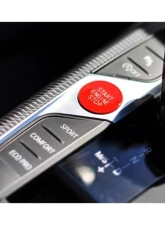 Auto Tecknic Red Start Stop Button Satin Red for BMW G20 G21 3-Series 2019-2025                                     - ATK-BM-0225-SR - Image 8