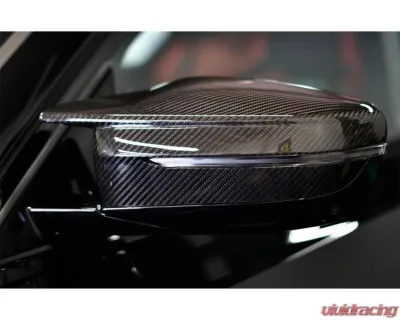 Auto Tecknic Dry Carbon Fiber Mirror Covers RHD for BMW G80 M3 2020-2025 - ATK-BM-0258-DCG-RHD