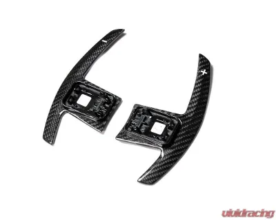 Auto Tecknic Dry Carbon Battle Version Shift Paddles White for BMW F90 M5 2017-2023 - ATK-BM-0264-DCG-W
