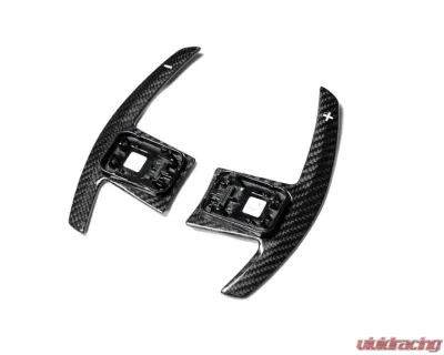 Auto Tecknic Dry Carbon Battle Version Shift Paddles White for BMW F90 M5 2017-2023 - ATK-BM-0264-DCG-W