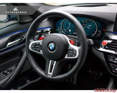 Auto Tecknic Competition Shift Paddles Glazing Black for BMW F90 M5 G30 5-Series G32 6-Series GT 2017-2023 - ATK-BM-0264-GB