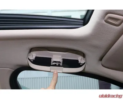 Auto Tecknic Grab Handle Sunglasses Case Grey for BMW F80 M3 2012-2025 - ATK-BM-0321-G