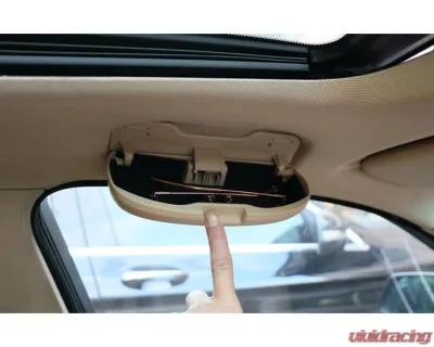 Auto Tecknic Grab Handle Sunglasses Case for BMW E81 E87 1-Series 2004-2013 Black - ATK-BM-0322