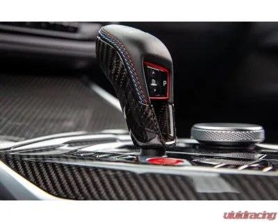 Auto Tecknic Dry Carbon Gear Selector Cover for BMW F95 X5M 2019-2025 - ATK-BM-0323-F95