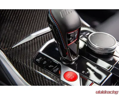 Auto Tecknic Dry Carbon Gear Selector Cover for BMW F95 X5M 2019-2025 - ATK-BM-0323-F95