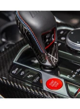 AutoTecknic Dry Carbon Gear Selector Cover BMW F91 M8 2019-2025                                     - ATK-BM-0323-F9X - Image 4