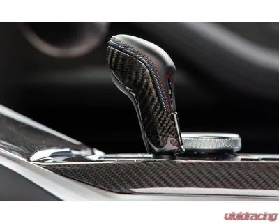 AutoTecknic Dry Carbon Gear Selector Cover BMW F91 M8 2019-2025 - ATK-BM-0323-F9X