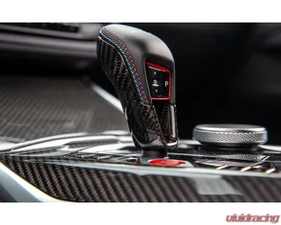 AutoTecknic Dry Carbon Gear Selector Cover BMW F91 M8 2019-2025 - ATK-BM-0323-F9X