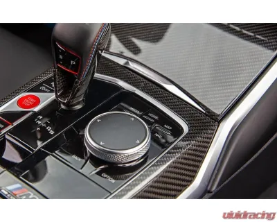 AutoTecknic Dry Carbon Gear Selector Cover BMW F91 M8 2019-2025 - ATK-BM-0323-F9X