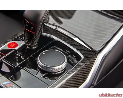Auto Tecknic Dry Carbon Gear Selector Cover for BMW G09 XM 2023-2025 - ATK-BM-0323-G09