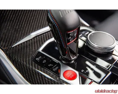 Auto Tecknic Dry Carbon Gear Selector Cover for BMW G09 XM 2023-2025 - ATK-BM-0323-G09
