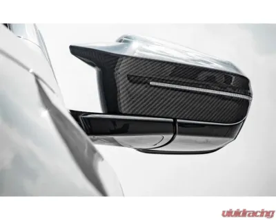 Auto Tecknic M-Inspired Dry Carbon Mirror Cap Set RHD for BMW G60 5-Series G70 7-Series 2023-2025 - ATK-BM-0326-G60-RHD