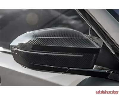 Auto Tecknic M-Inspired Dry Carbon Mirror Cap Set RHD for BMW G60 5-Series G70 7-Series 2023-2025 - ATK-BM-0326-G60-RHD