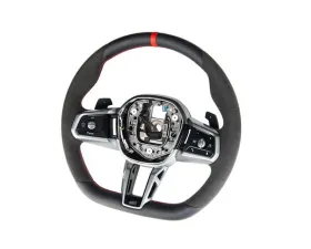 AutoTecknic Alcantara Steering Wheel BMW G60 5-Series 2023-2025