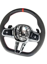 AutoTecknic Alcantara Steering Wheel BMW G60 5-Series 2023-2025                                     - ATK-BM-0329 - Image 14