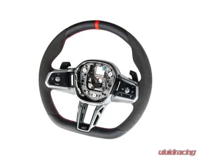 AutoTecknic Alcantara Steering Wheel BMW G60 5-Series 2023-2025 - ATK-BM-0329