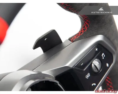 AutoTecknic Alcantara Steering Wheel BMW G60 5-Series 2023-2025 - ATK-BM-0329