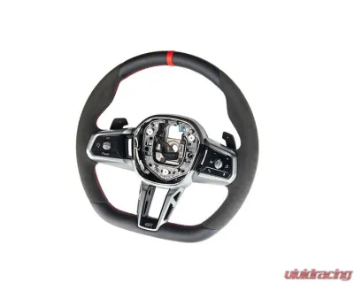 AutoTecknic Alcantara Steering Wheel BMW G60 5-Series 2023-2025 - ATK-BM-0329
