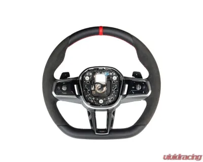 AutoTecknic Alcantara Steering Wheel BMW G60 5-Series 2023-2025 - ATK-BM-0329