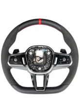 AutoTecknic Alcantara Steering Wheel BMW G60 5-Series 2023-2025                                     - ATK-BM-0329 - Image 4