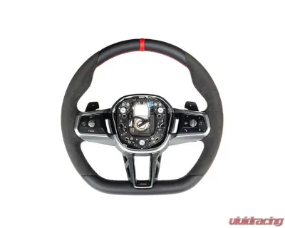 AutoTecknic Alcantara Steering Wheel BMW G60 5-Series 2023-2025 - ATK-BM-0329