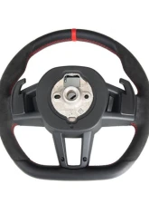 AutoTecknic Alcantara Steering Wheel BMW G60 5-Series 2023-2025                                     - ATK-BM-0329 - Image 8