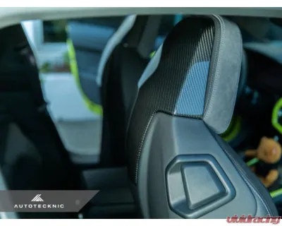 AutoTecknic Dry Carbon Seat Back Cover Set BMW G82 M4 2021-2025 - ATK-BM-0373-G82