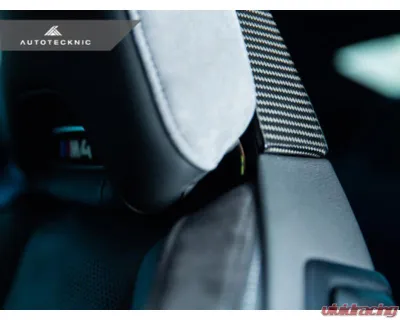 AutoTecknic Dry Carbon Seat Back Cover Set BMW G82 M4 2021-2025 - ATK-BM-0373-G82