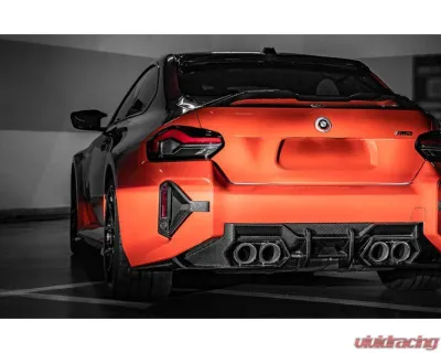 Auto Tecknic Dry Carbon Rear Reflector Trim Set for BMW G87 M2 2023-2025 - ATK-BM-0382