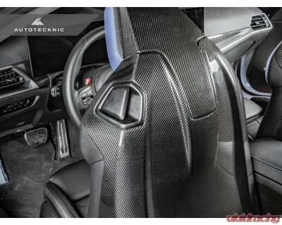 Auto Tecknic Dry Carbon Full Seat Back Cover Set for BMW F91 F92 M8 2019-2025 - ATK-BM-0386-F9X