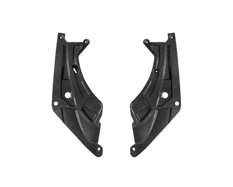 AutoTecknic Dry Carbon V2 Engine Bay Trim Set Satin LHD BMW G80 M3 2021-2025 - ATK-BM-0388-DCM-V2