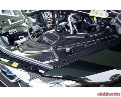 Auto Tecknic Dry Carbon V2 Engine Bay Trim Set Gloss for BMW G80 M3 2021-2025 - ATK-BM-0388-DCG-V2