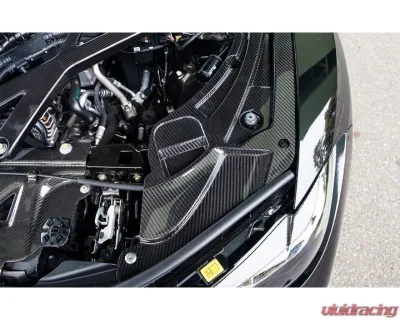 Auto Tecknic Dry Carbon V2 Engine Bay Trim Set Gloss for BMW G80 M3 2021-2025 - ATK-BM-0388-DCG-V2