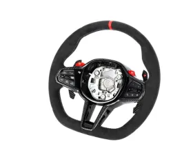 Auto Tecknic Alcantara Steering Wheel for BMW G87 M2 | G83 M4 2020-2025, No Cruise Control, No Heat