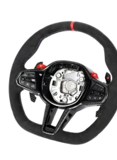 Auto Tecknic Alcantara Steering Wheel for BMW G87 M2 2023-2025, No Active Cruise Control, Heated Button                                     - ATK-BM-0389-H-NACC - Image 12
