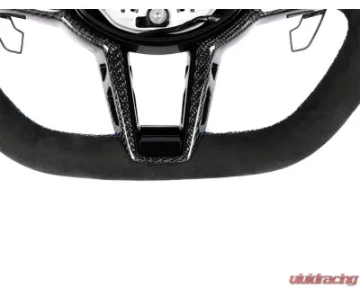 Auto Tecknic Alcantara Steering Wheel for BMW G87 M2 2023-2025, No Active Cruise Control, Heated Button - ATK-BM-0389-H-NACC
