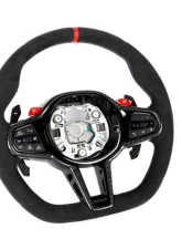 Auto Tecknic Alcantara Steering Wheel for BMW G87 M2 2023-2025, No Active Cruise Control, Heated Button                                     - ATK-BM-0389-H-NACC - Image 4