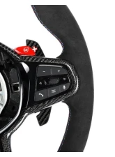 Auto Tecknic Alcantara Steering Wheel for BMW G87 M2 2023-2025, No Active Cruise Control, Heated Button                                     - ATK-BM-0389-H-NACC - Image 8