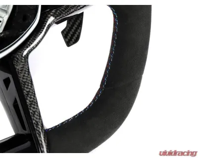Auto Tecknic Alcantara Steering Wheel for BMW G87 M2 2023-2025, No Active Cruise Control, Heated Button - ATK-BM-0389-H-NACC