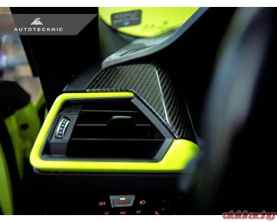Auto Tecknic Dry Carbon Air Vent Trim for BMW G80 M3 2022-2024, LHD Curved Display - ATK-BM-0409-CD