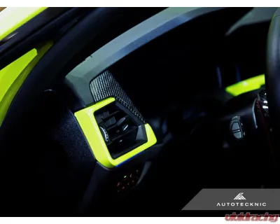 Auto Tecknic Dry Carbon Air Vent Trim for BMW G80 M3 2022-2024, LHD Curved Display - ATK-BM-0409-CD