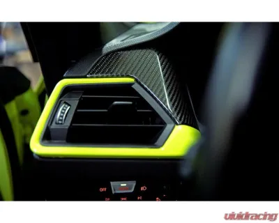 Auto Tecknic Dry Carbon Air Vent Trim LHD Pre-Curved for BMW G80 M3 2022-2024 - ATK-BM-0409-PCD
