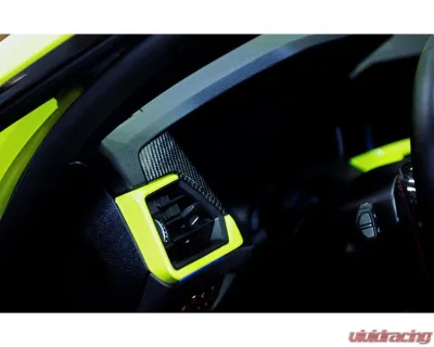 Auto Tecknic Dry Carbon Air Vent Trim LHD Pre-Curved for BMW G80 M3 2022-2024 - ATK-BM-0409-PCD