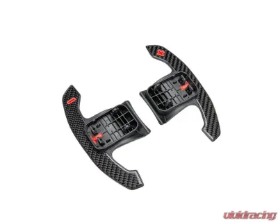 Auto Tecknic Carbon Fiber Shift Paddles Red Indicators Gloss for BMW G80 M3 G82 M4 2020-2025 - ATK-BM-0418